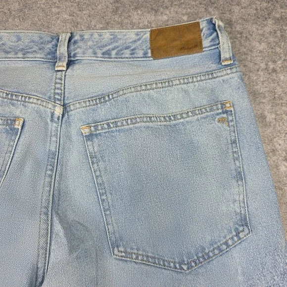 Madewell Jeans Women 28 Blue Straight Leg High Rise Light Wash - Picture 12 of 16